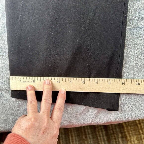 Coldwater Creek Bootcut Trouser Size 14 Black Flat Front, Side Pockets Tab Front - Picture 6 of 12